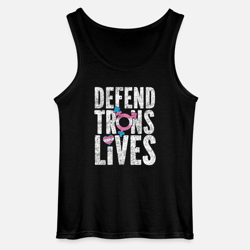 Transgender Trans LGBT Pride - Gildan Männer Tank Top - Schwarz