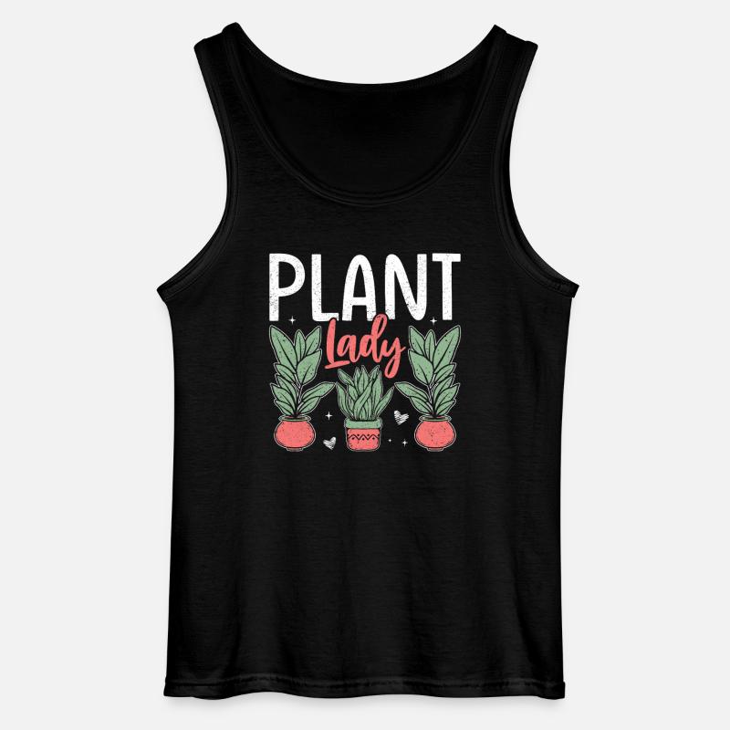 Plant Lady - Gildan Männer Tank Top - Schwarz