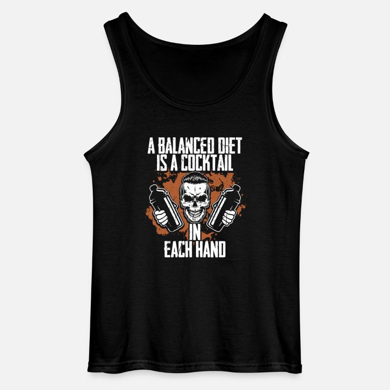 Barkeeper Barmann Bartending - Gildan Männer Tank Top - Schwarz
