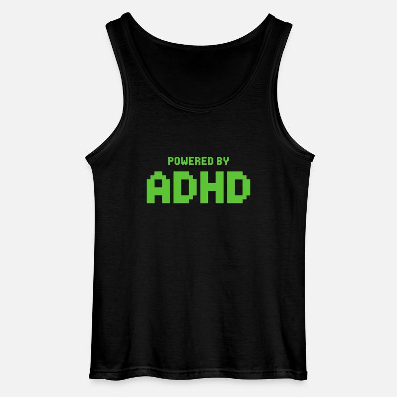 ADHS - Gildan Männer Tank Top - Schwarz