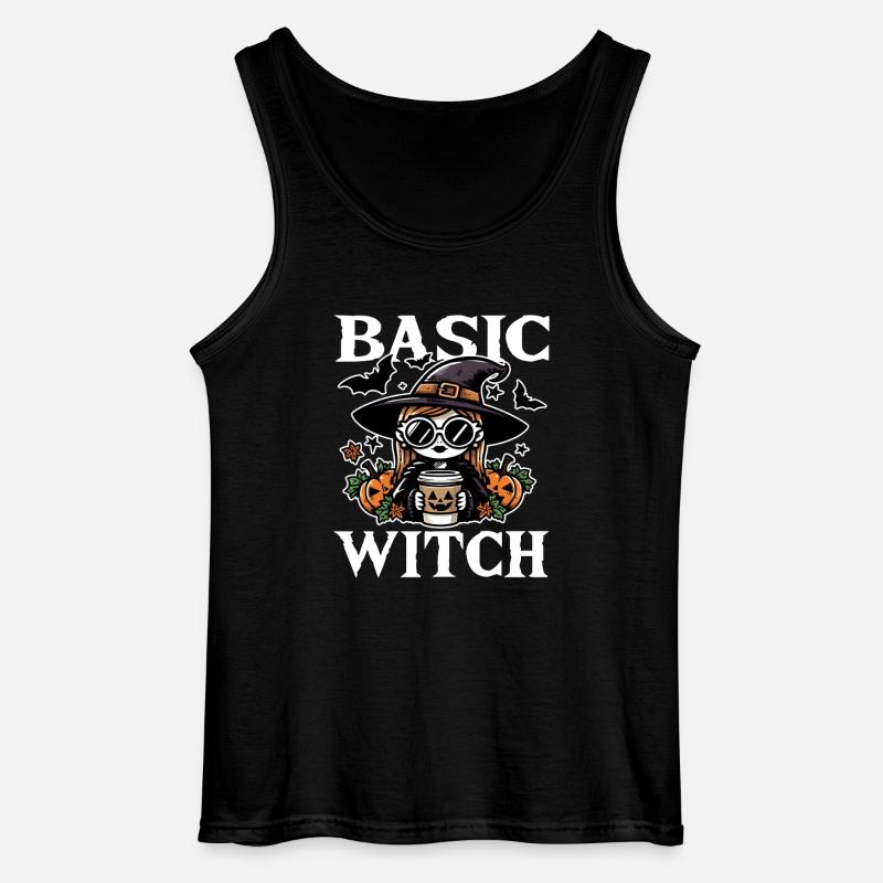 BASIC HEXE - HALLOWEEN GESCHENK - Gildan Männer Tank Top - Schwarz