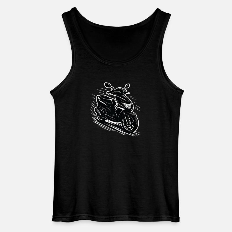 Roller Scooter 50ccm - Gildan Männer Tank Top - Schwarz
