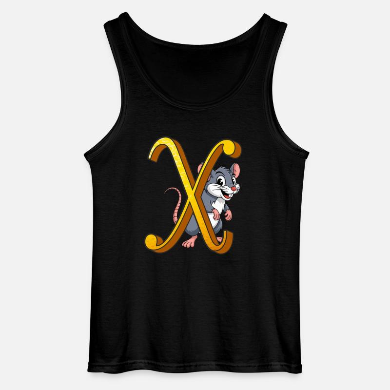 BUCHSTABE X - Gildan Männer Tank Top - Schwarz