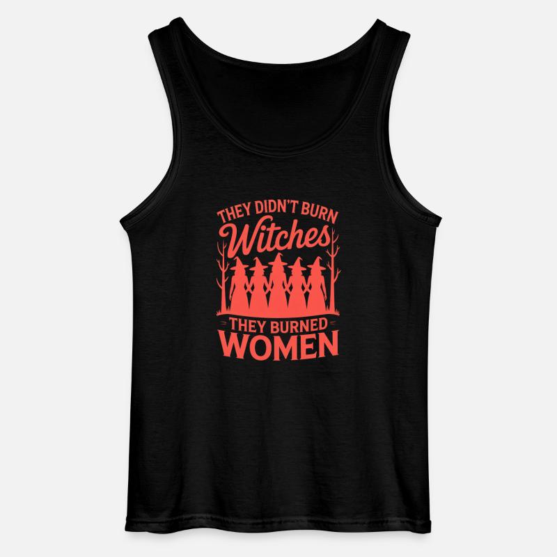 They Didn't Burn Witches Statement - Gildan Männer Tank Top - Schwarz