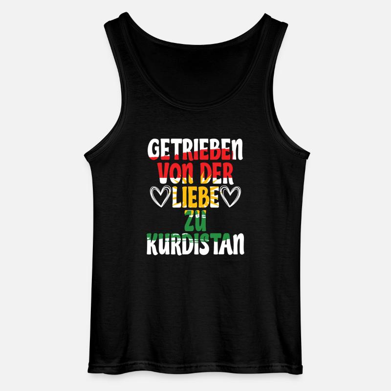 Kurdistan Kurde Kurden - Gildan Männer Tank Top - Schwarz