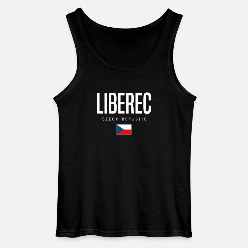 Liberec Tschechien - Gildan Männer Tank Top - Schwarz