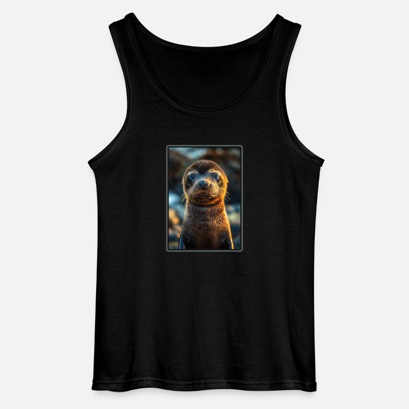 Seelöwen Seelöwe - Gildan Männer Tank Top - Schwarz