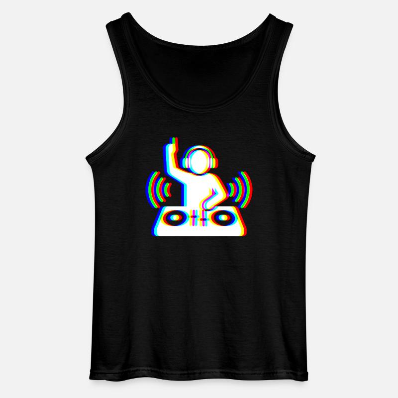 Glitch DJ – Beat Creator - Gildan Männer Tank Top - Schwarz