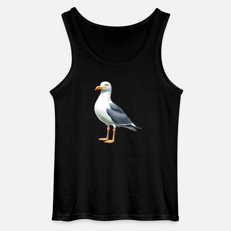 Möwen Möwe - Gildan Männer Tank Top - Schwarz