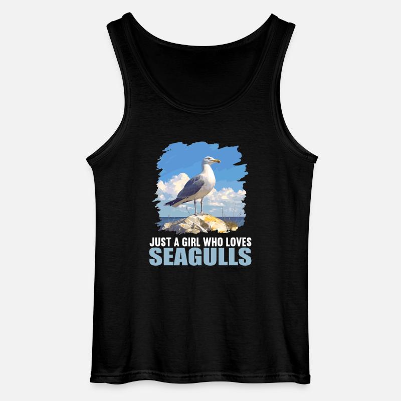 Möwen Möwe - Gildan Männer Tank Top - Schwarz