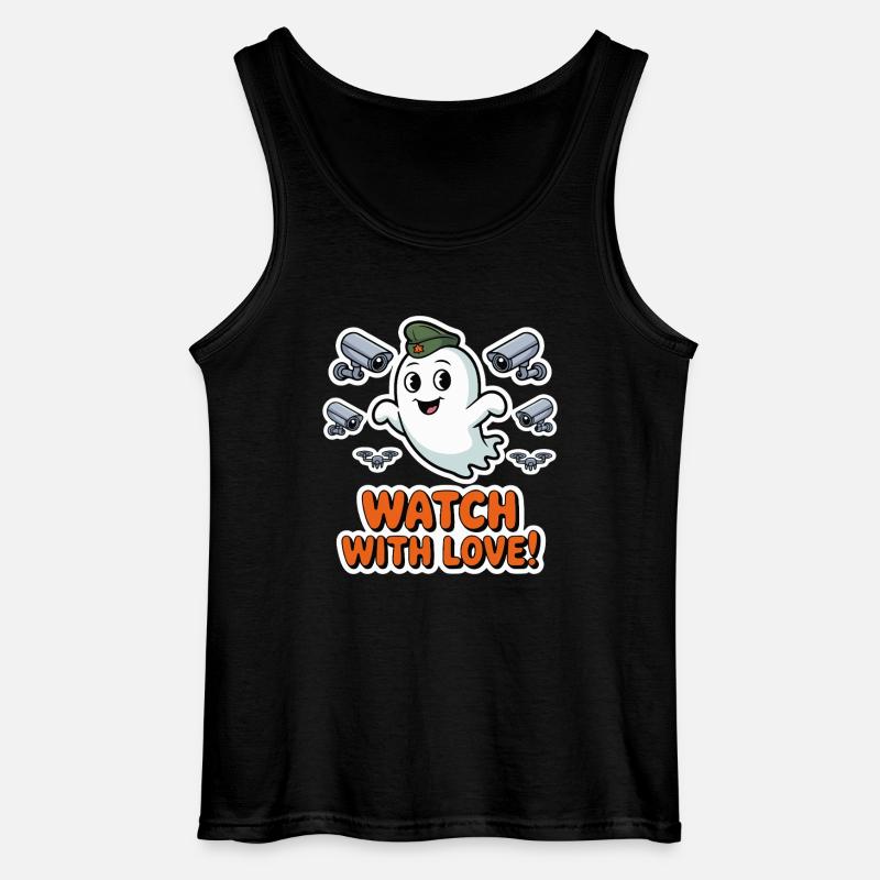 MIT LIEBE ANSEHEN - Gildan Männer Tank Top - Schwarz