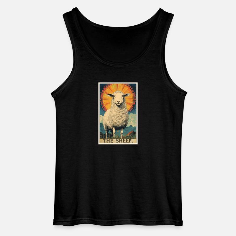Schafe Schaf - Gildan Männer Tank Top - Schwarz