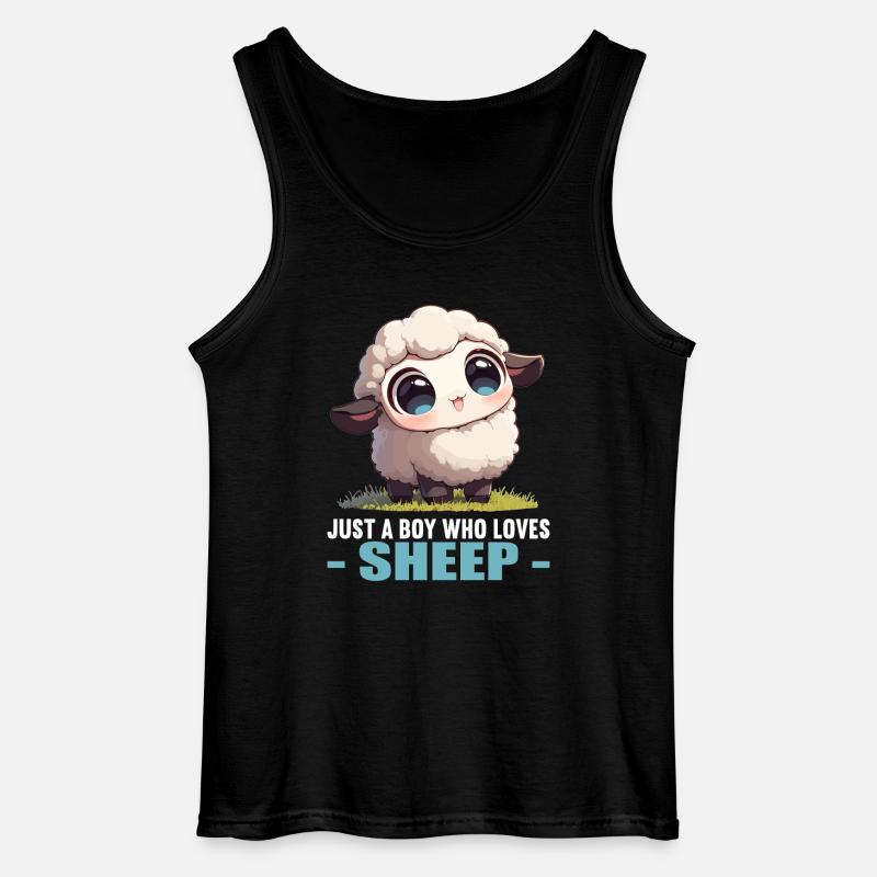 Schafe Schaf - Gildan Männer Tank Top - Schwarz
