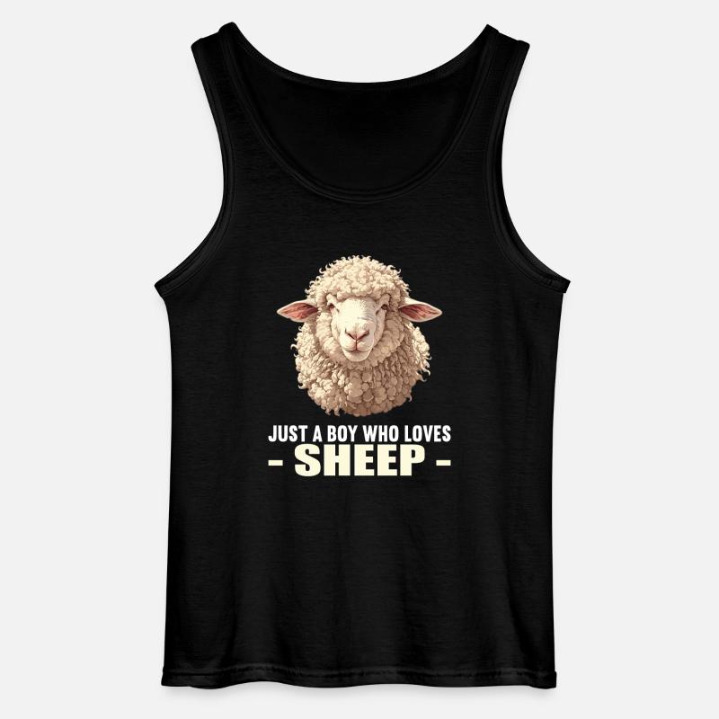 Schafe Schaf - Gildan Männer Tank Top - Schwarz