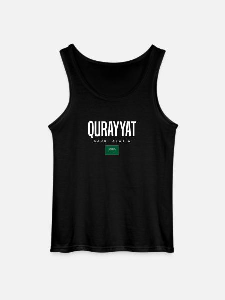 Qurayyat, Saudi Arabia - Gildan Men’s Tank Top - black