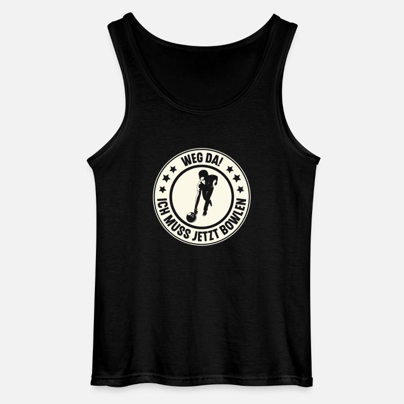 Bowling - Gildan Männer Tank Top - Schwarz