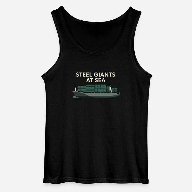 Schiff-sichtgerät Containerschiff Frachtschiff - Gildan Männer Tank Top - Schwarz
