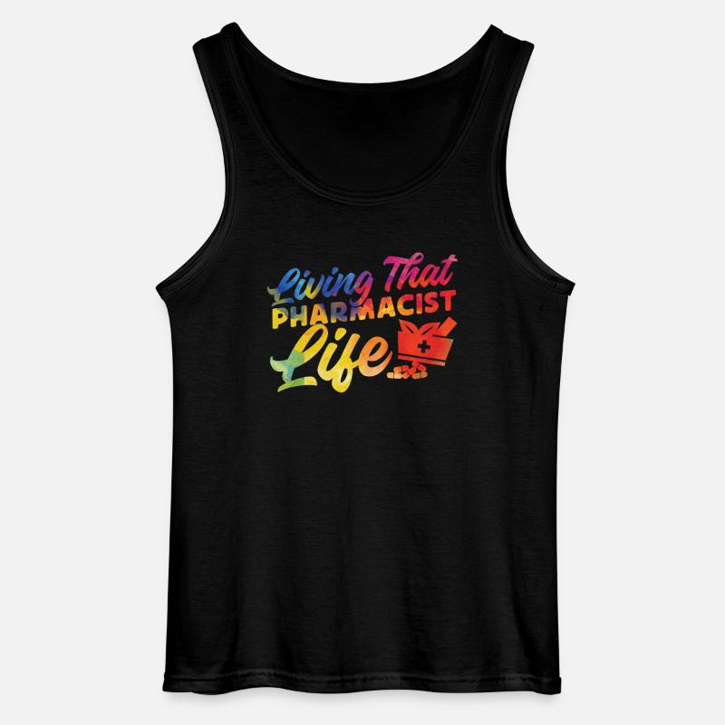 Pharmacy Tech Technician - Gildan Männer Tank Top - Schwarz