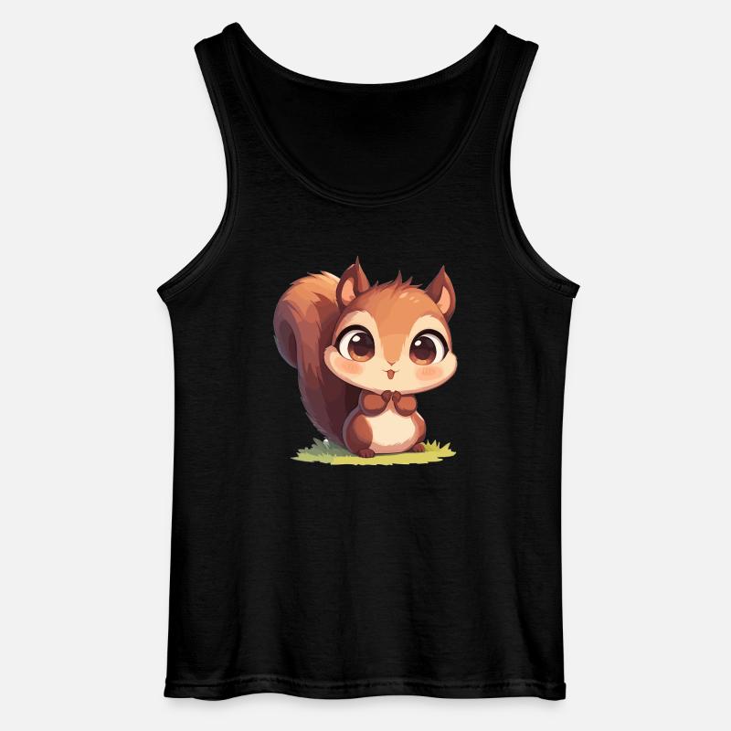 Eichhörnchen - Gildan Männer Tank Top - Schwarz