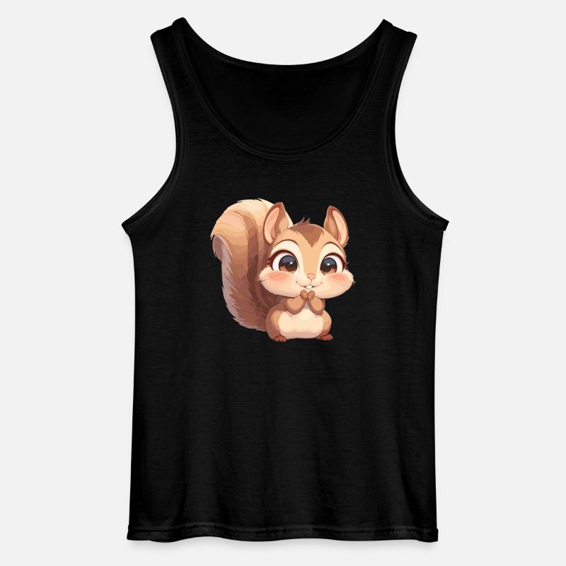Eichhörnchen - Gildan Männer Tank Top - Schwarz