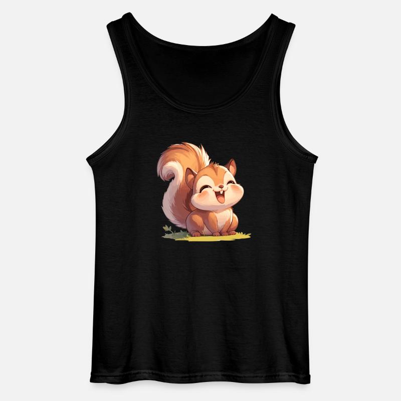 Eichhörnchen - Gildan Männer Tank Top - Schwarz