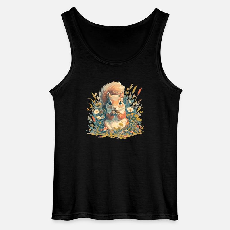 Eichhörnchen - Gildan Männer Tank Top - Schwarz