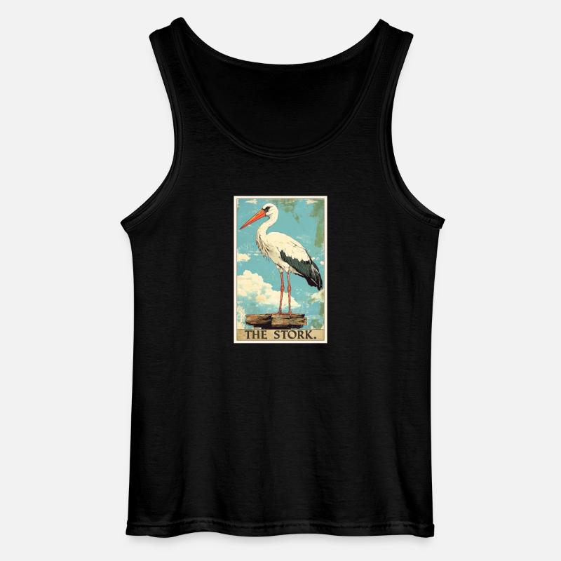 Störche Storch - Gildan Männer Tank Top - Schwarz