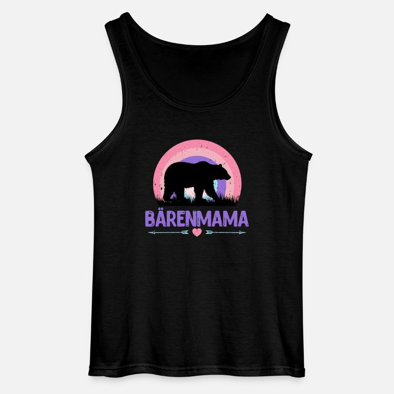 Werdende Mutter BÄRENMAMA Lustiges - Gildan Männer Tank Top - Schwarz