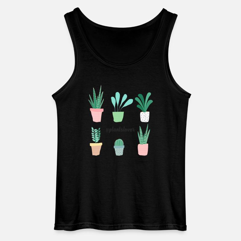 Plantslover - Gildan Männer Tank Top - Schwarz