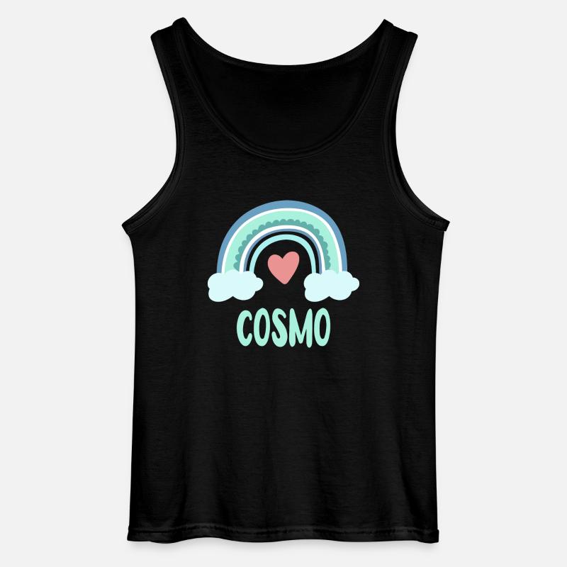 Cosmo Name Regenbogen Baby - Gildan Männer Tank Top - Schwarz