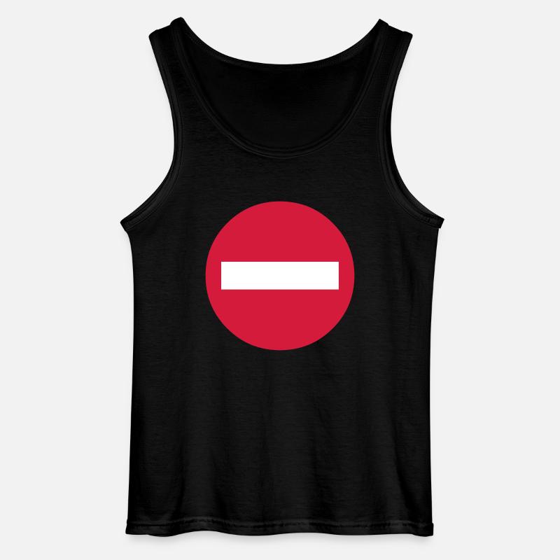 Verboten (V) - Gildan Männer Tank Top - Schwarz