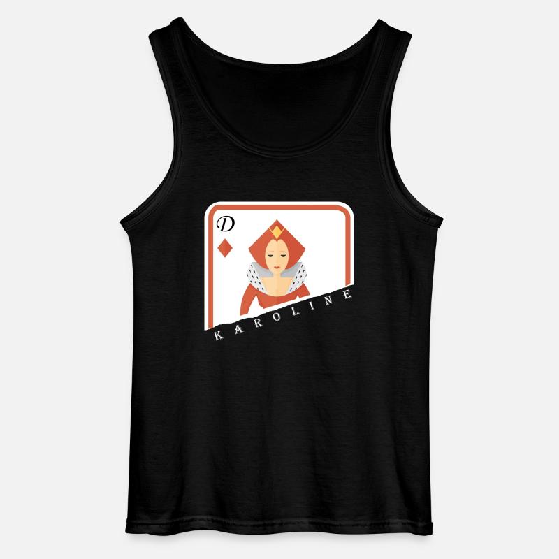 Karoline Dame Kartenspiel ! - Gildan Männer Tank Top - Schwarz