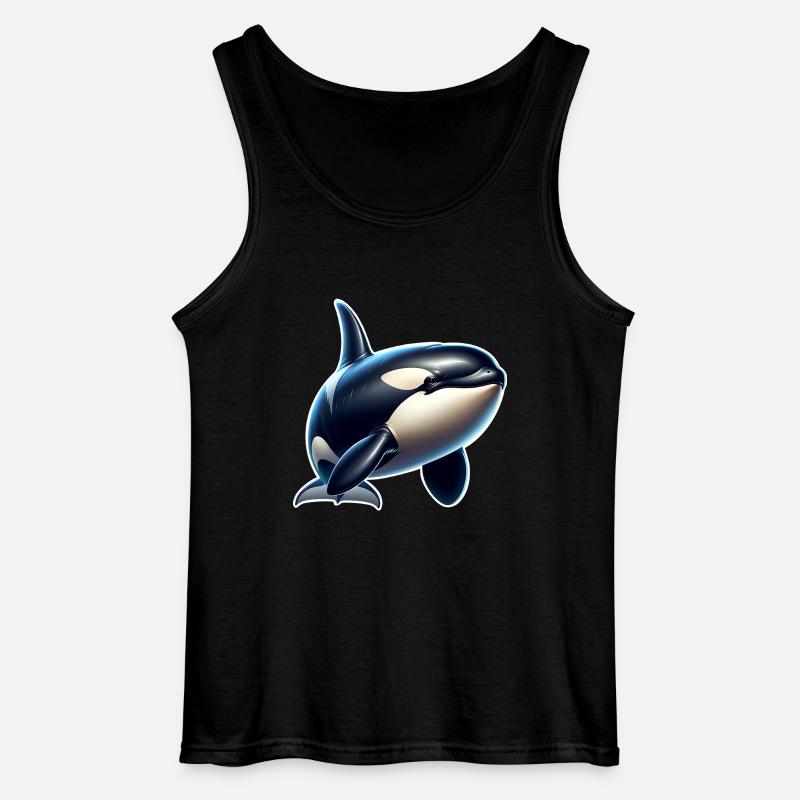 Orca Schwertwal - Gildan Männer Tank Top - Schwarz