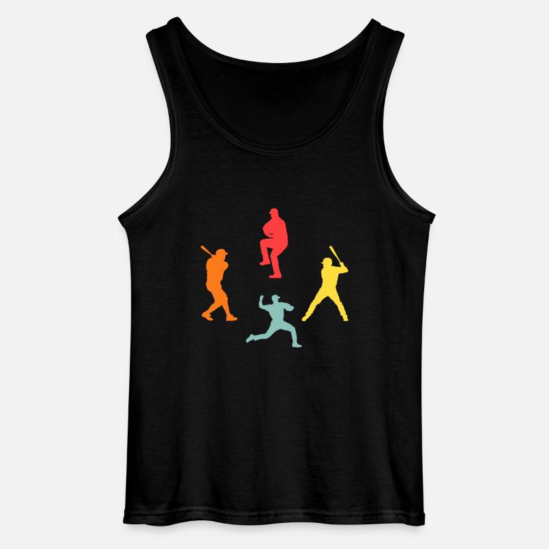 Baseballspieler Evolution Baseball - Gildan Männer Tank Top - Schwarz
