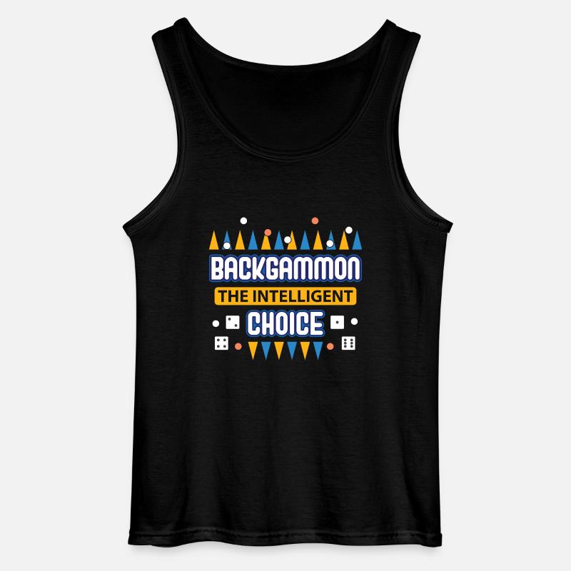 Backgammon Spiel - Gildan Männer Tank Top - Schwarz