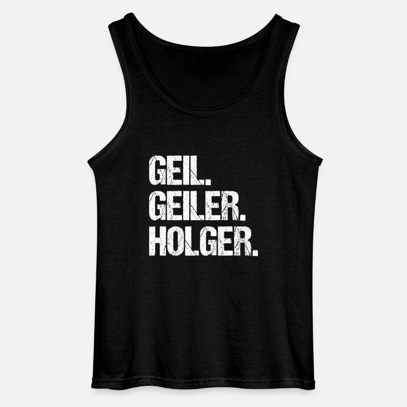 Holger - Gildan Männer Tank Top - Schwarz
