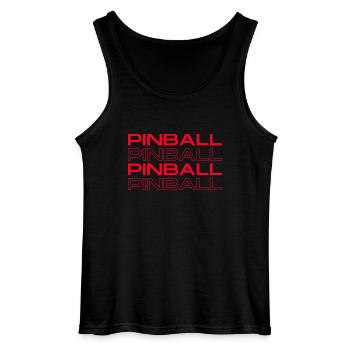 PINBALL PINBALL FLIPPER FLIPPER Chemise design rouge - Débardeur Gildan Homme - noir - Devant - AI Model Male 185 dark (185cm)