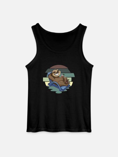 Sloth - Gildan Men’s Tank Top - black