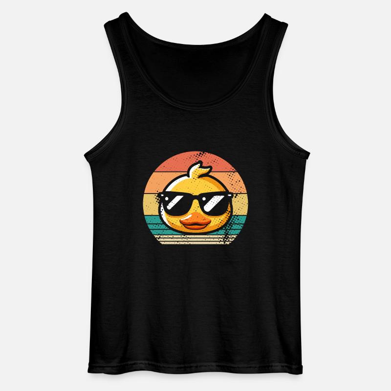 Enten - Gildan Männer Tank Top - Schwarz