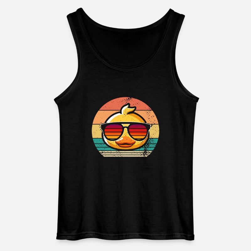 Enten - Gildan Männer Tank Top - Schwarz