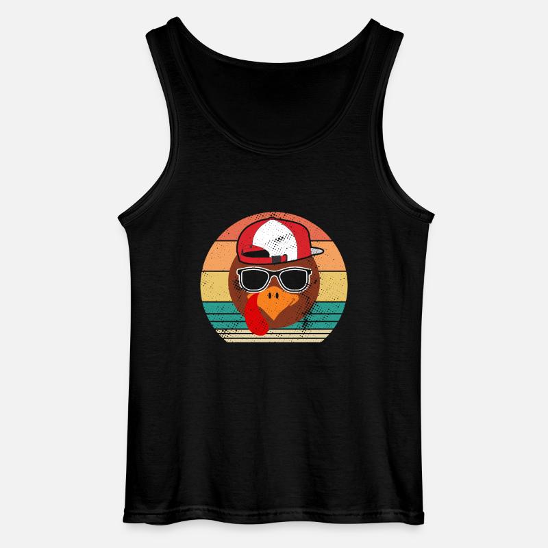 Truthahn - Gildan Männer Tank Top - Schwarz