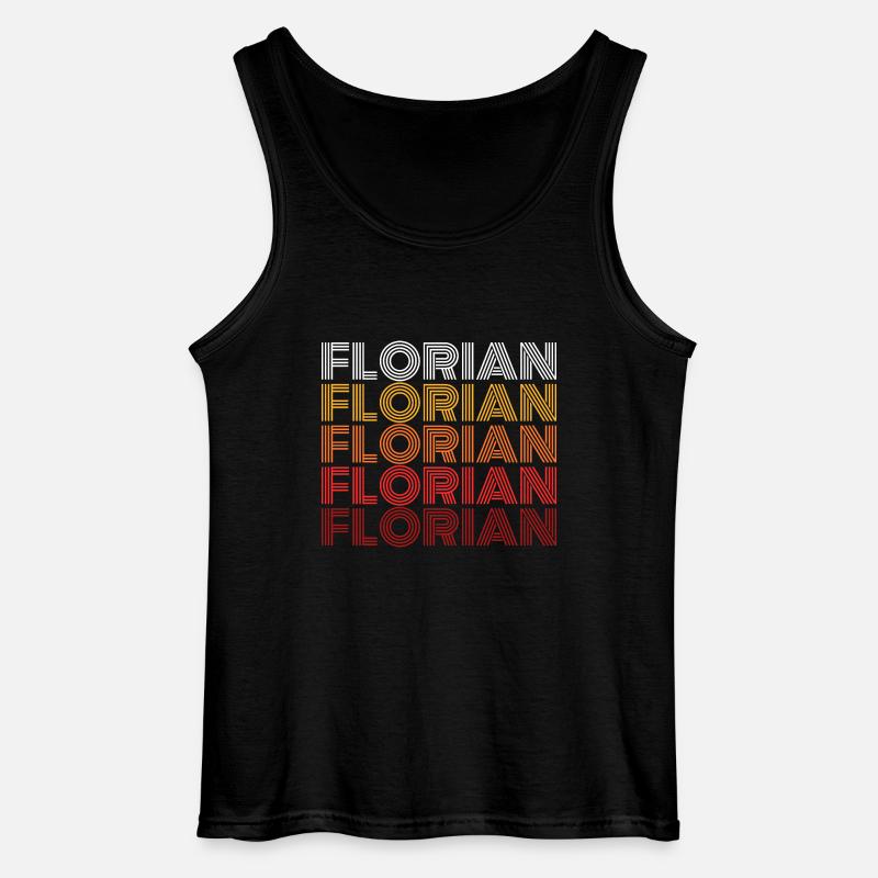 Florian - Gildan Männer Tank Top - Schwarz