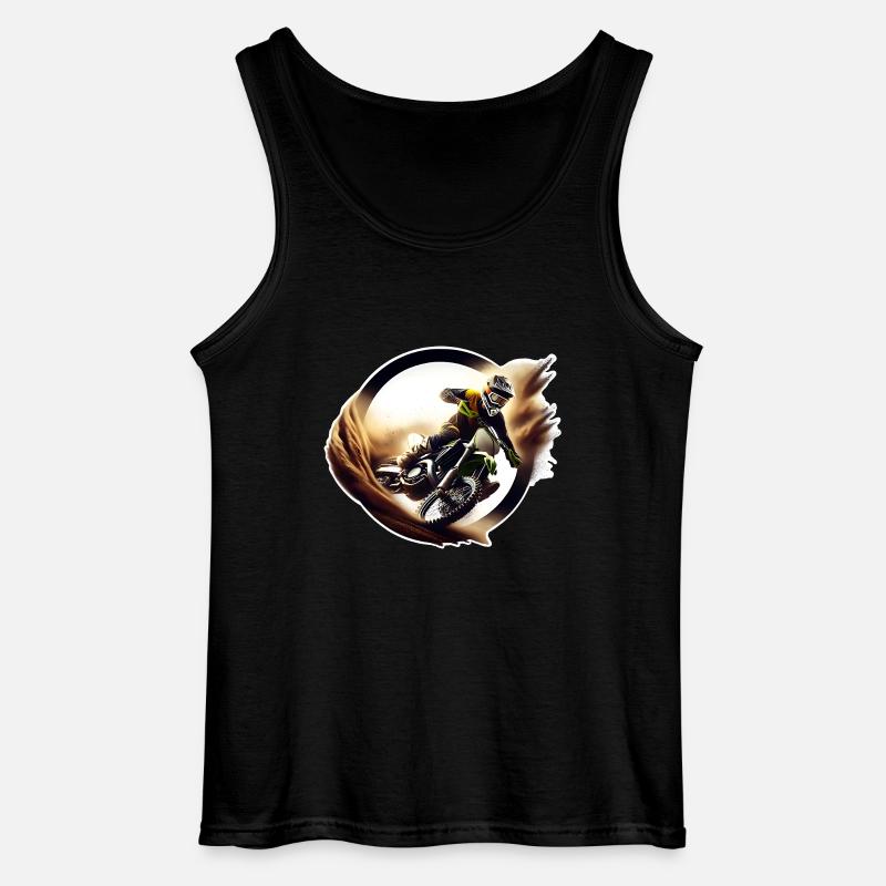 Motocross - Gildan Männer Tank Top - Schwarz