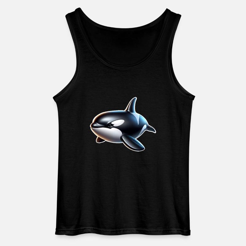 Orca Schwertwal - Gildan Männer Tank Top - Schwarz