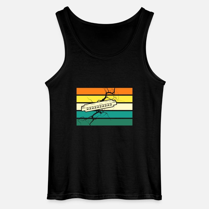 Harmonica Harmonica - Gildan Men’s Tank Top - black