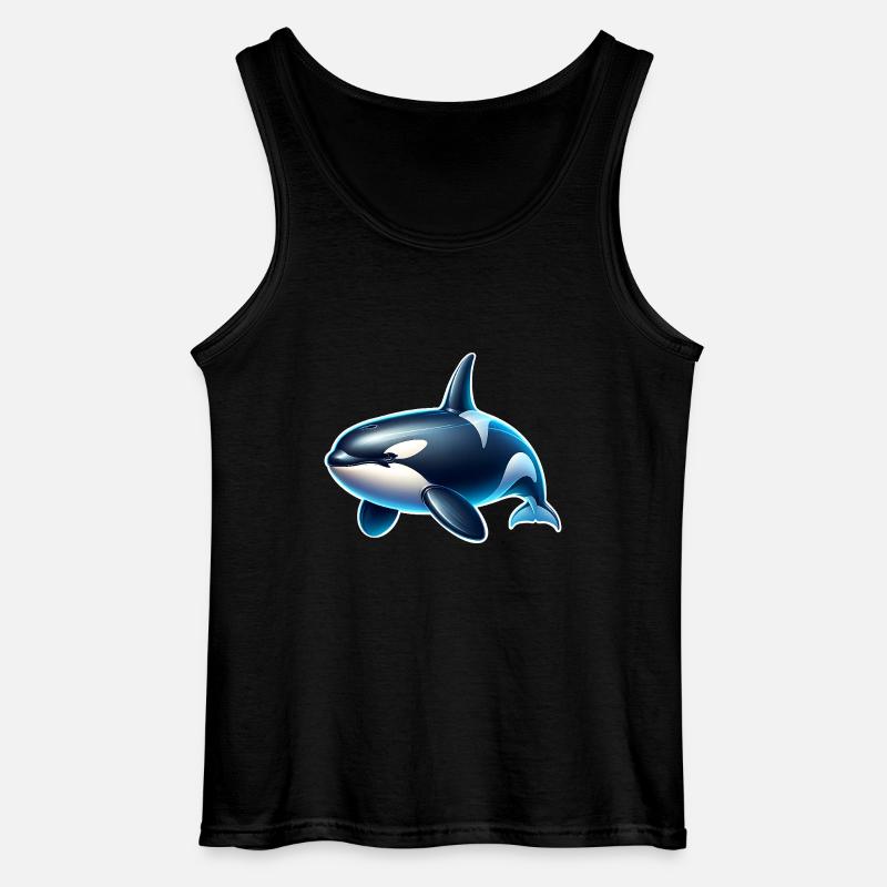 Orca Schwertwal - Gildan Männer Tank Top - Schwarz