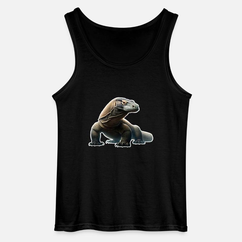 Komodo Dragon - Gildan Männer Tank Top - Schwarz