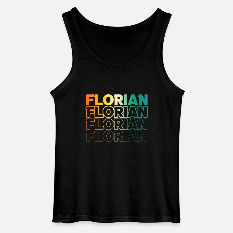 Florian - Gildan Männer Tank Top - Schwarz