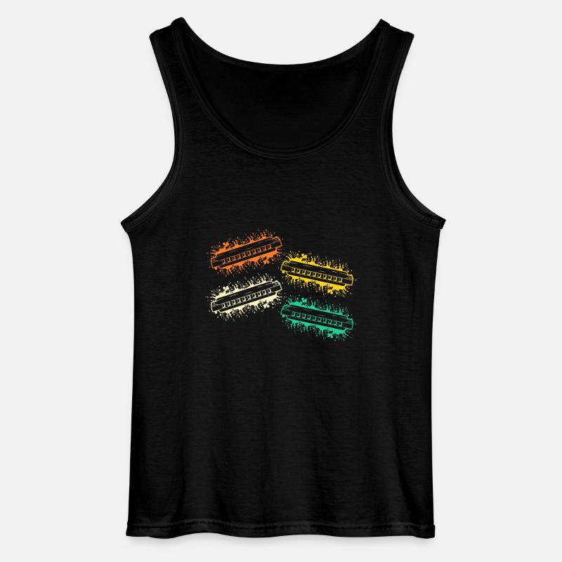 Harmonica Harmonica - Gildan Men’s Tank Top - black