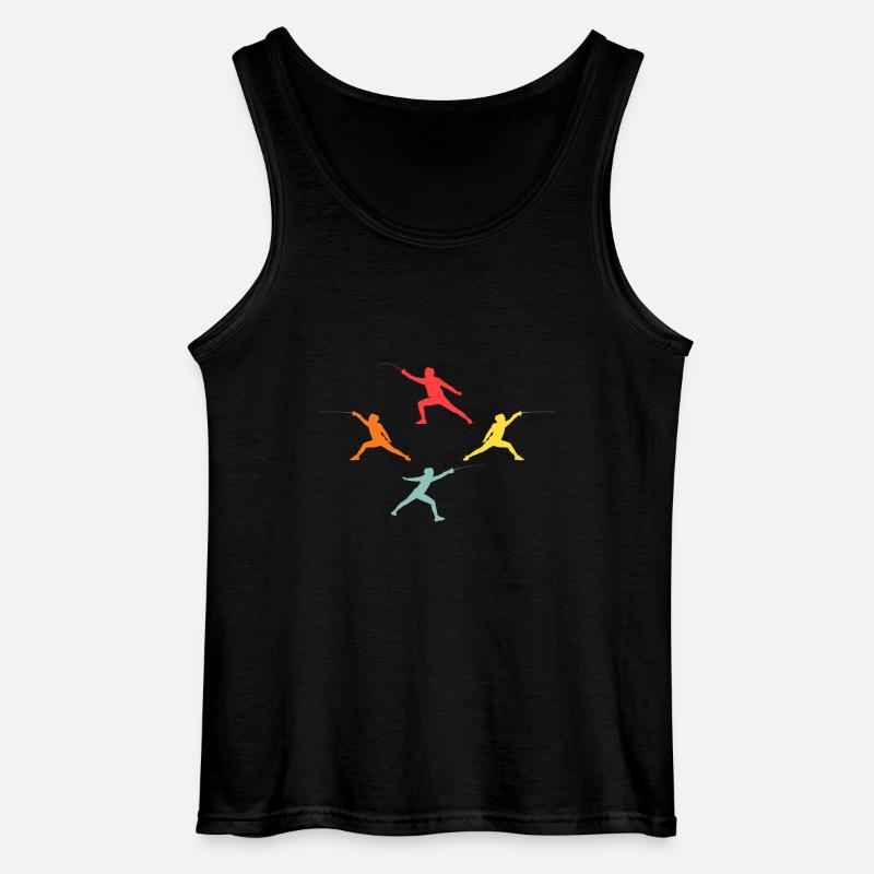 Fechter Evolution Fechten - Gildan Männer Tank Top - Schwarz